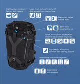 NYA-EVO Fjord 60C Gen 4 ECONYL® Camera Backpack | 44-60L Carry-On Adventure