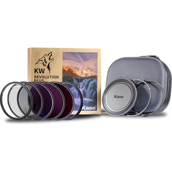 Kase Revolution Plus Magnetic Mega Filter Kit: 3, 6, & 10 Stop ND, UV, CPL & Night (49-112mm)
