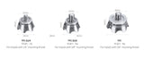 TFC-1/4"  Tripod Rock Feet For Featherweight 255 Tripod, Set of 3