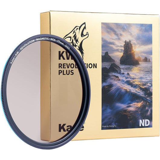 Kase Revolution Plus Magnetic ND8 3-Stop Neutral Density Filter & Adapter (49-112mm)