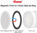 112mm Step-up Adapter Rings for 112mm Kase Revolution Magnetic Filters (62-95mm lenses)